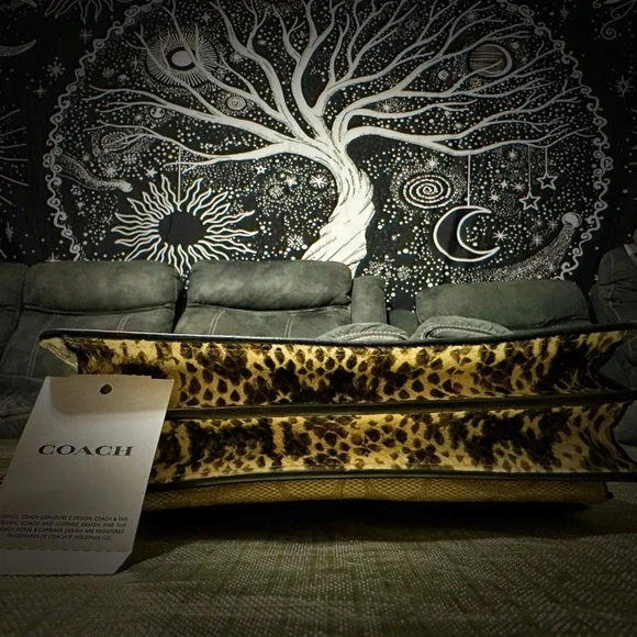 Coach Y2K small Crossbody purse white and light brown leather with Gold chain - Picture 14 of 16